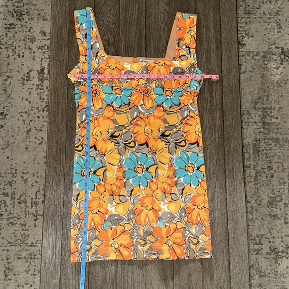 Miaou Vivi Dress in Parisian Flower Orange - Picture 9 of 11